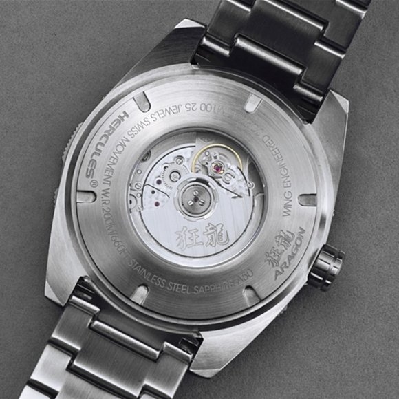 ARAGON Tungston Bezel Swiss Automatic Watch Sapphire Crystal Full Lume 43mm A504 - Picture 7 of 16